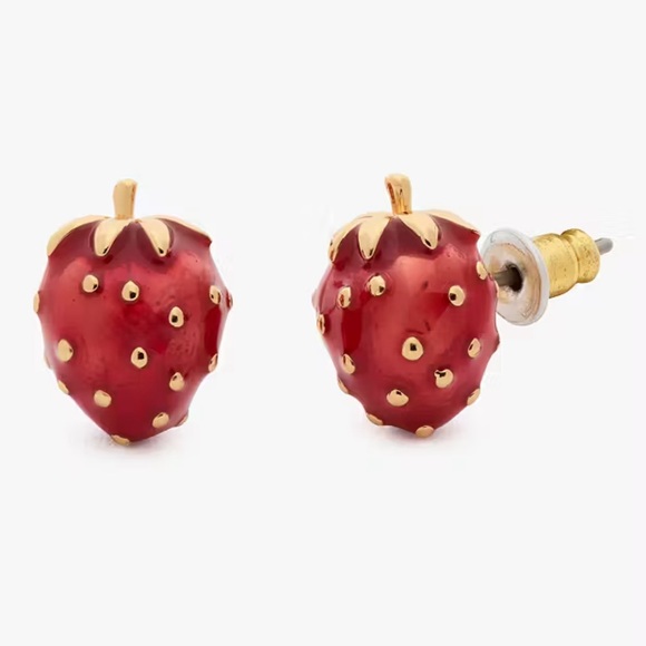 Kate Spade Strawberry Fields Studs novelty studs! - Picture 15 of 16
